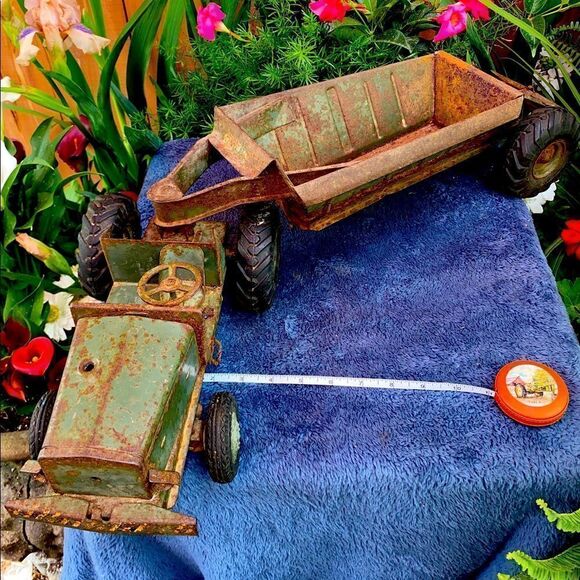 1950’s antique toy earth mover tractor and dump by Euclid Pioneer - Picture 1 of 15